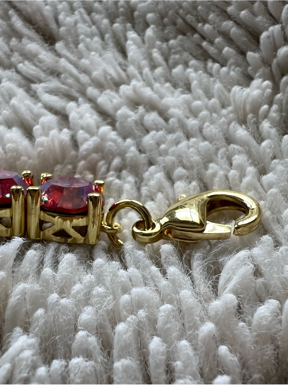 Park Lane Impression Bracelet Iridescent Coral Pink Stones like new gold finish - Picture 4 of 7